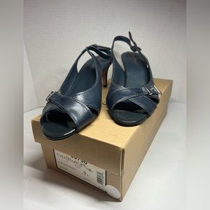 Cole Haan Women's Air Christy  Open Toe Sandal 55  Size 9B India Ink